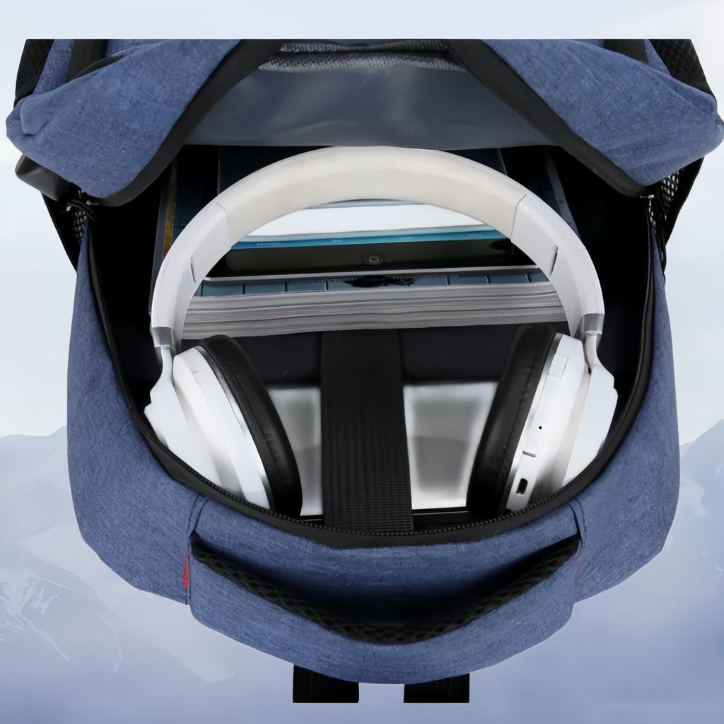 Premium Business Backpack - Spacious Laptop Bag with Reflective Security Strip Professional Commuter Backpack-tan