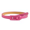 Stylish Adjustable PU Leather Waist Belt for Women Lightweight Thin Design Waistband for Casual Office Travel Outfit