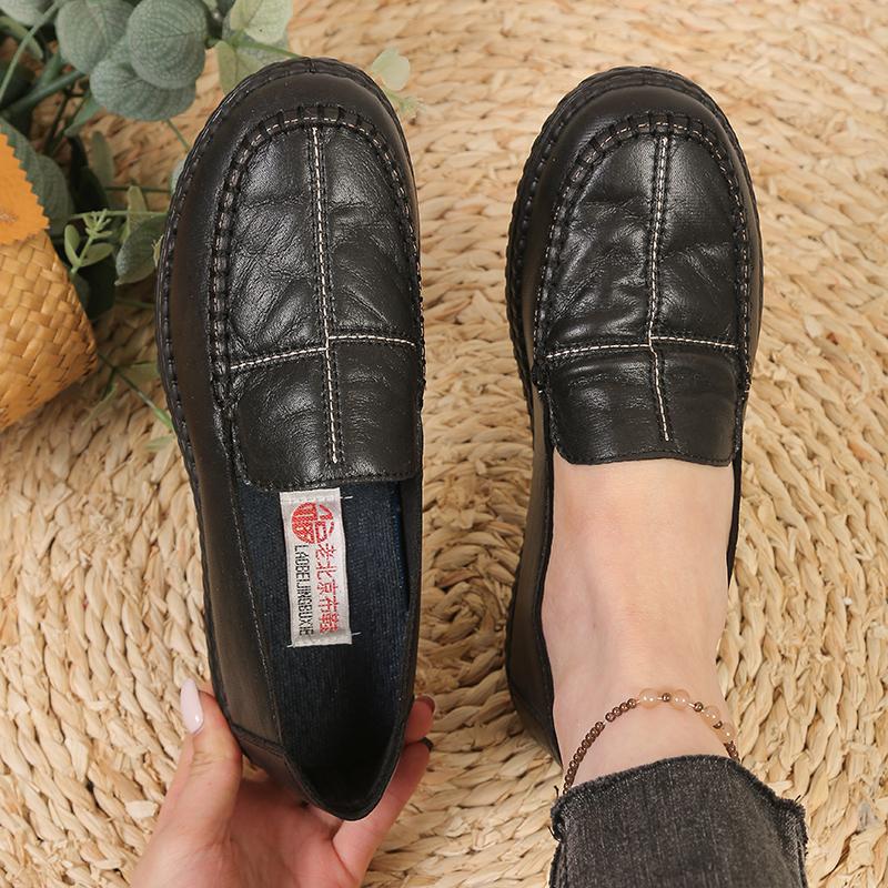 

Leather Ladies Loafers, Ladies Oxfords, Lightweight Mom S Leather Shoes, Fabric Soft Leather Casual Shoes 35
