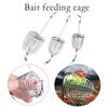 1PC Durable Aquarium Small Bait Feeder Crystal Shrimp Dry Food Feeding Fishing Lure Cage Stainless Steel Aquarium Bait Feeder
