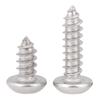 201 Stainless Steel Plum Blossom Self-Tapping Screws, Round/Pan Head, Sizes M2-M6