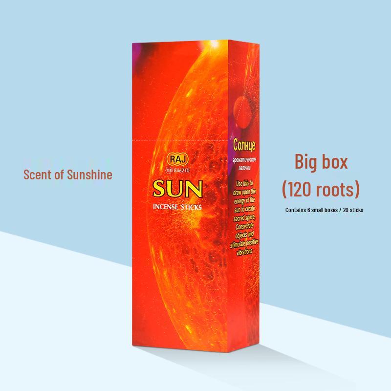 RAJ Indian Incense Scent of Sunshine - Handmade Genuine Indian Sticks (144)