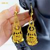 Dubai Middle East Jewelry 24K Gold Plated Earrings Personalized Simple African Nigerian Ladies Earrings Earrings