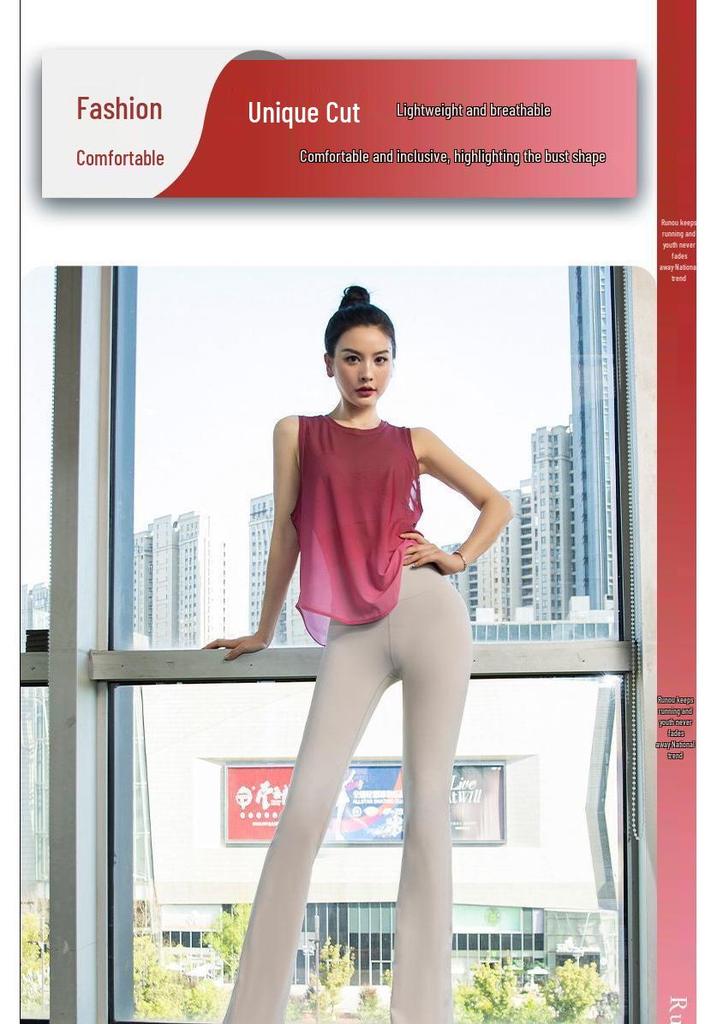 Women's High-Value Fashionable Yoga Set with Padded Bra and Stylish Back Tank - Perfect for Training, Running, and Fitness