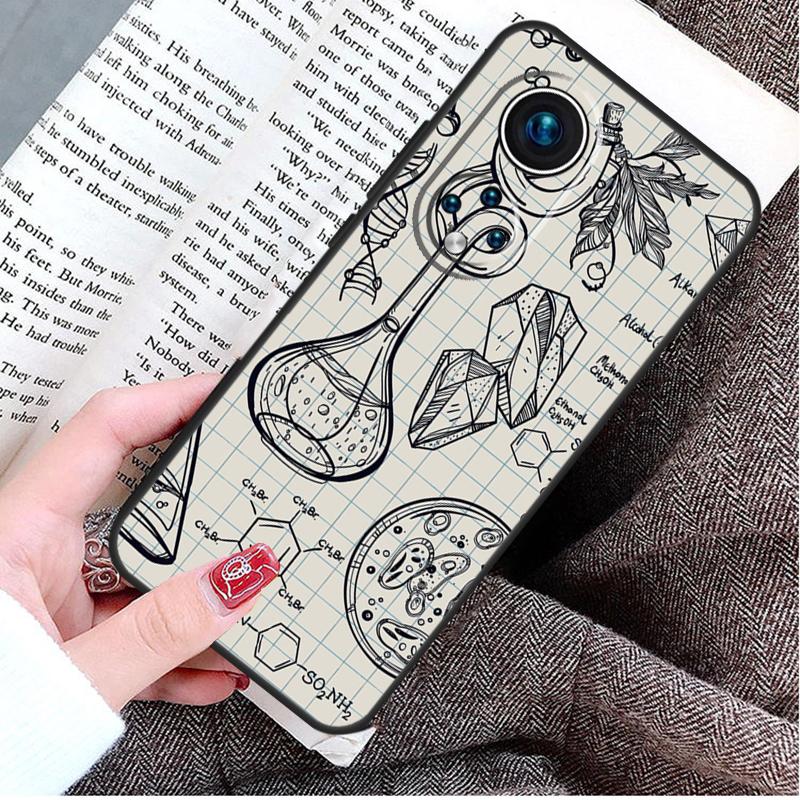 Science Chemistry Style Case For Honor Magic 8 6 7 Lite Honor 400 200 Pro 50 70 90 X8c X8b X9a X9c X9b X9d Win Cover