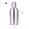 Beer Bottle Growler Making Easily Pour Double Layer Storage Leakproof Water