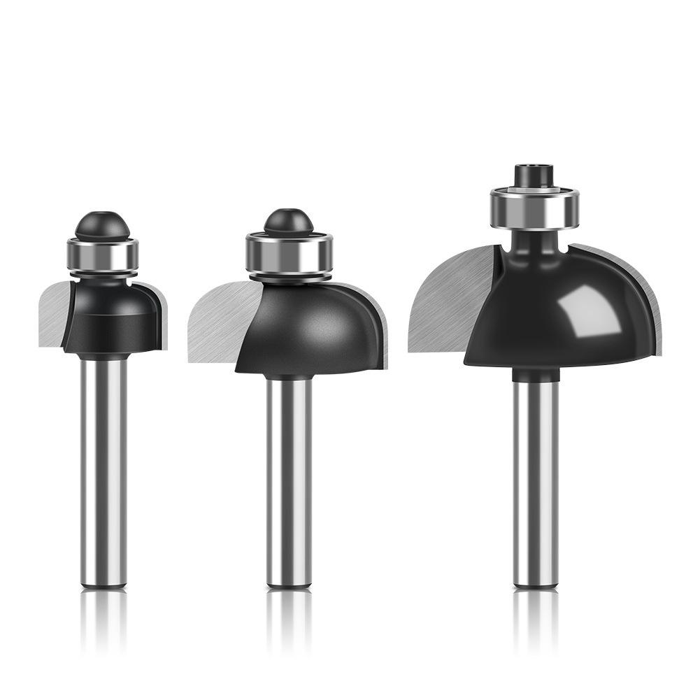 Holzbearbeitung Anfaswerkzeug Nutfräser R-Winkelmesser 1/2 Griff 1/4 Griff Kantenfräser Linienanreißmesser Trimmmaschine Gravur