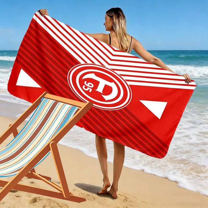 F95 Print Beach Towel, Large Soft Quick Dry Towel for Beach Camping Swimming