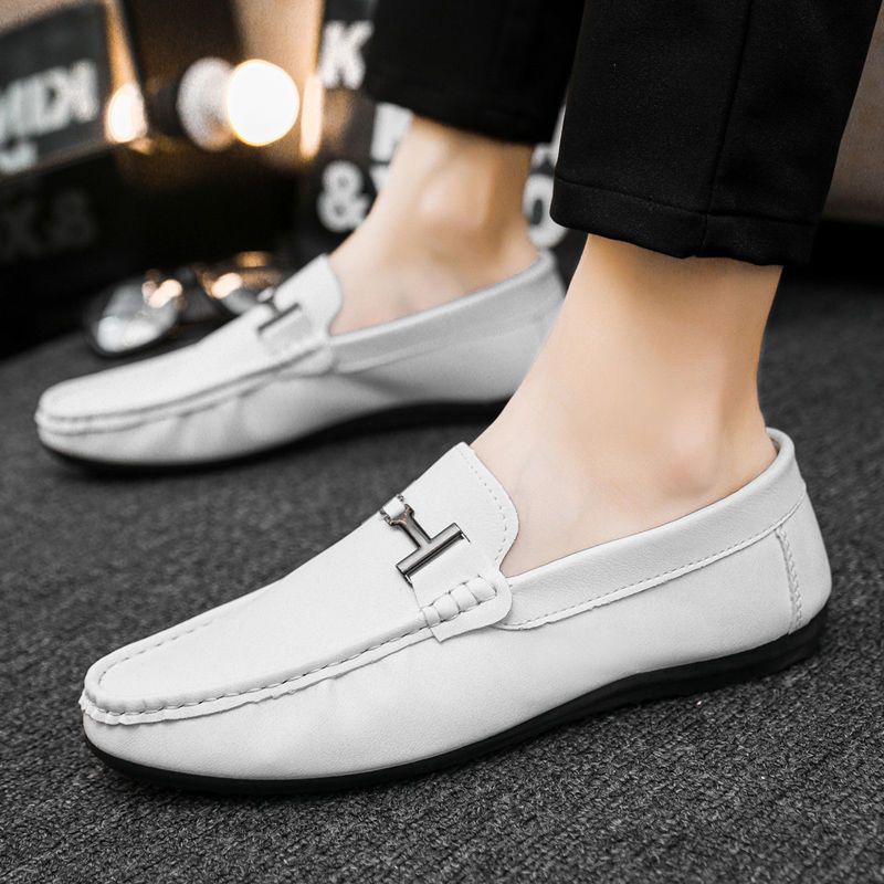 Мужские модные весенние слипоны в корейском стиле Size 44