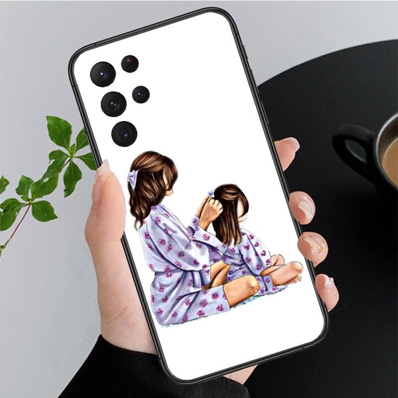 Mother Mom Daughter Son Phone Case for Samsung Galaxy A35 A55 A54 A15 A25 A05s A05 A22 A24 A52 A33 A34 M34 M14 M54 M23