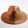 Popular European and American Classic Double-color Wide-brimmed Top Hat Men's and Women's Fashion OL Style Cowboy Hat Jazz Hat