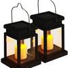 Solar LED Lantern for Garden Decor - Small Hanging Palace Atmosphere Light
