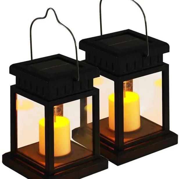 Solar LED Lantern for Garden Decor - Small Hanging Palace Atmosphere Light