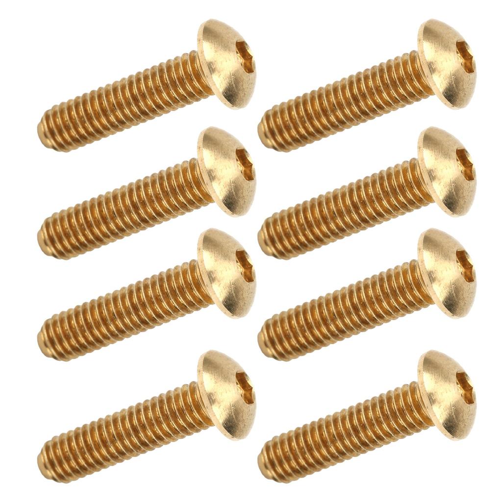 50Pcs Hex Socket Screws Half Round Head Pure Copper Hardware Accessories FastenersM4 X 16mm