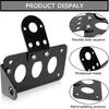 PSLER 3/4" Side Mount Motorcycle License Plate Bracket for Bobber Chopper Custom Bike Sportster Bobber Custom(Black)