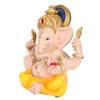 Indian Ganesha Statue Elephant Hindu God Sculpture Resin Decorative Indian Elephant God Ornament for Home Garden