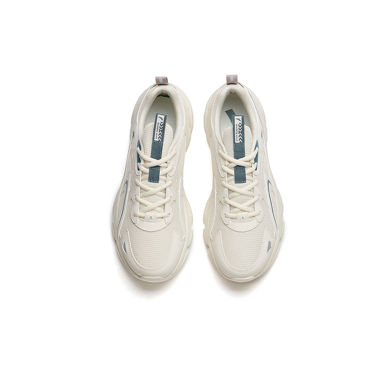 Anta Fashionable Simple Shock Absorption Non-Slip Wear-Resistant Low-Top Sports Casual Shoes Men Sneaker Gray Green 912245522-1