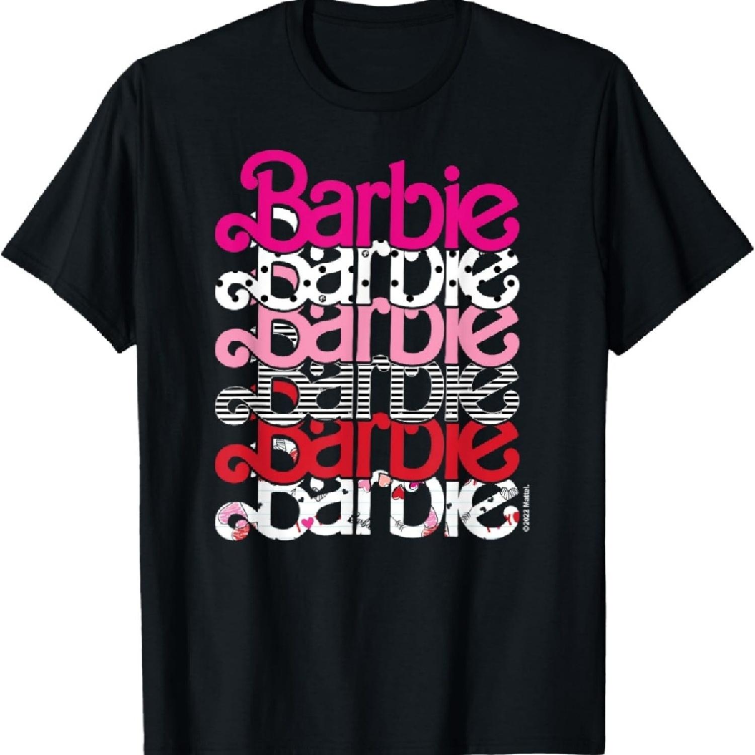 

Барби - Футболка ко Дню святого Валентина с изображением сложенной Барби XXXXXL чёрный