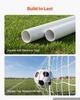VEVOR Soccer Goal 3.66 x 1.83 m Soccer Goal for Backyard with Iron Frame PE Net, Portable & Durable Set, High-Strength Net, Ground Stakes, Straps