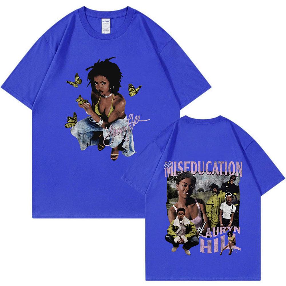 Lauryn Hill Music Album Graphic T-Shirt Men's Women's Vintage Casual Short Sleeve T Shirt Fashion Hip Hop T Shirts Streetwear