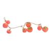 8 Fruit Simulation Persimmon Fruit Orange Lifelike Artificial Persimmon with Frost Fruit Wall Hanging Persimmon Pendant