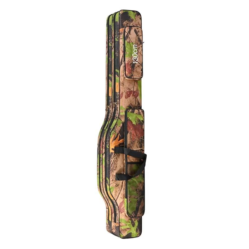 

1.3m/1.5m 2-layer foldable large belly sea fishing bag, double shoulder fishing rod bag, outdoor storage tool kit for fishing