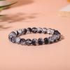 Beaded Bracelet 8mm Natural Stone Lava Tiger Eye Black For Women Matte Bangle Onyx Jewelry Stre K4D1