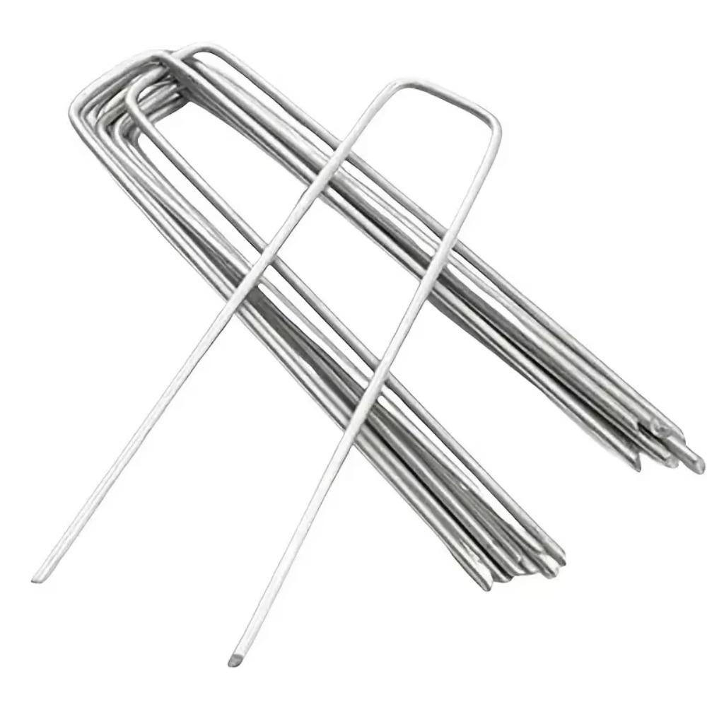 Steel Ground Pegs Heavy Duty Garden Stakes Landscaping Supplies Lawn Stakes Garden Tools