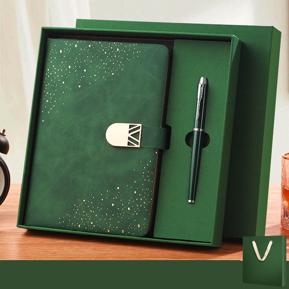 (Istnieje możliwość wygrawerowania logo) Notatnik biznesowy A5 z okładką w gwiazdy, zeszyt przedmiotowy dla studenta, skórzany notatnik, pamiętnik z klamrą