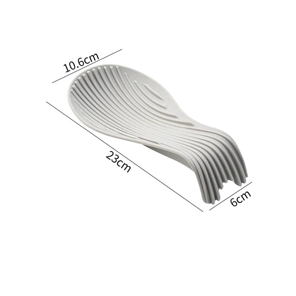 1Pc Silicone Spoon Rest Heat Resistant Placemat Drink Glass Coaster Tray Spoon Pad Eat Pot Holder Kitchen Accessories