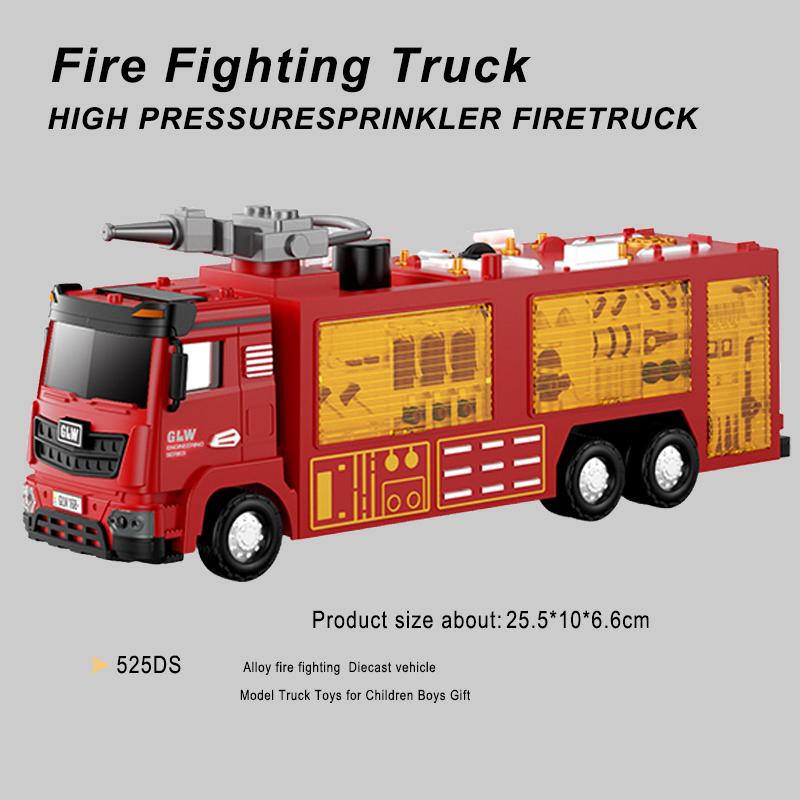 1:40 3 Styles Simulation Light And Sound City Fire Ladder Truck Alloy Fire Rescue Construction Car Vehicle Toys For Children Kid