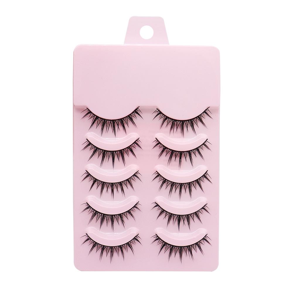 

Европейские и американские трансграничные ресницы Барби-сердечки: Черный жесткий стержень для одинарных или опухших век, густые и закрученные.