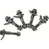 Keenso Camber Alignment Kit, 5pcs 12mm Army Green Vehicles Steel Four Wheel Alignment Adjustable Camber Kit Cam Bolt