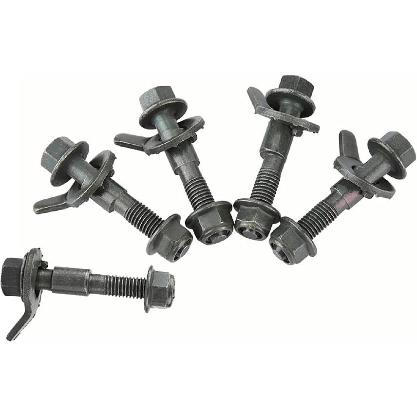 Keenso Camber Alignment Kit, 5pcs 12mm Army Green Vehicles Steel Four Wheel Alignment Adjustable Camber Kit Cam Bolt