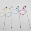 Cat Long Caterpillar Cat Amusing Stick Super Cute Big Eyes Plush with Bell Bite-resistant Plush Cat Toy