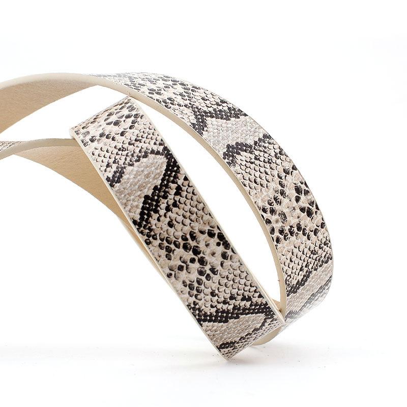 Print Snake Fashionable Vintage Womens Belt For Stylish Jeans And Dresses