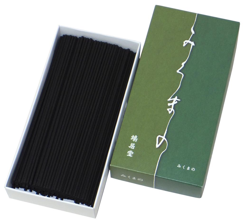 Kyukyodo Incense Sticks, Mikuma, Paper Box, Loose Pack, Approx. 100g, 14cm