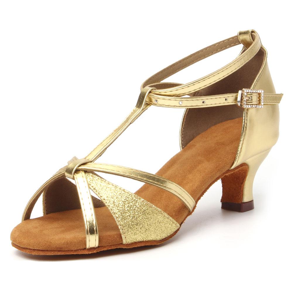 Damen Latin Tanzschuhe Weiche Sohle Salsa Schuhe zum Tanzen Damen Sandalen Damen High Heels 5CM