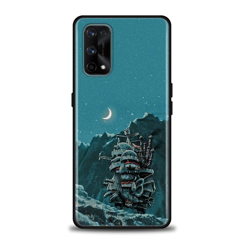 Miyazaki Hayao Anime Das Wandelnde Schloss Telefon Fall Für Oppo Realme 8i 8 9 7 6 5 Pro 9i 7i 5i 6i XT 5G Fällen Abdeckung Realme 8Pro