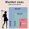 [Embroidered Floral Blanket] Soft and Warm Embroidered Floral Blanket - Perfect for Napping, Camping, Traveling, and Home Decor