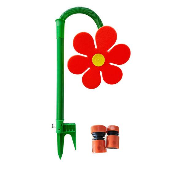 

Yousheng Crazy Daisy Water Sprinkler Dancing Flower Lawn Sprinkler 360-Degree Rotating Sunflower Water Sprinkler for Garden Yard Watering Dogs Kids EU червоний