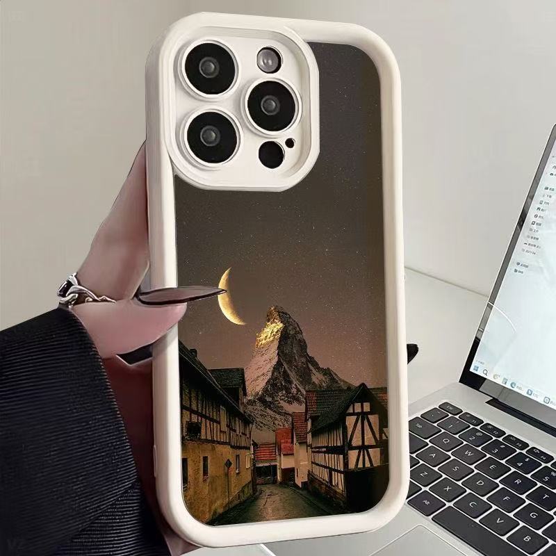 Fantasy scene for iphone17pro mobile phone case Apple 15 anti-drop 14 European and American 13promax new 16E