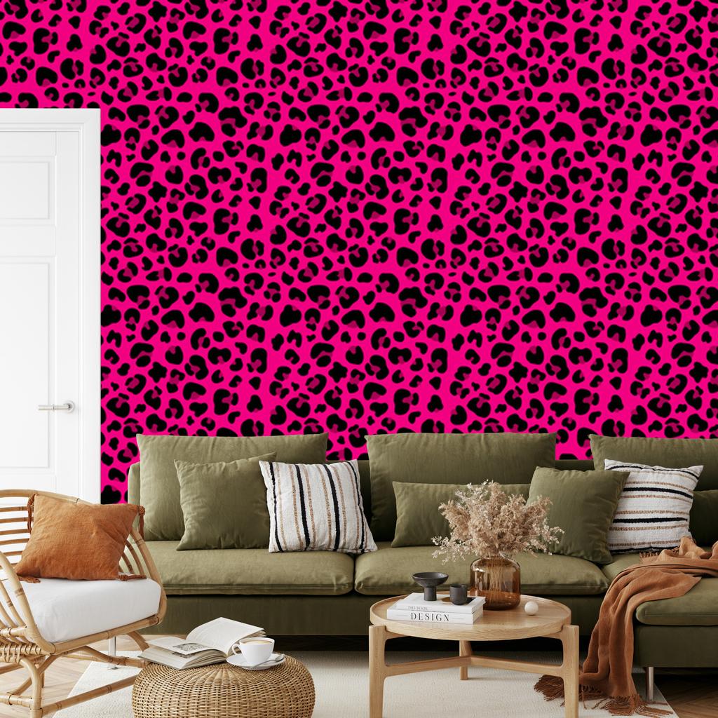 Pink Leather Purple, Burgundy and Black Wallpaper for Living Room and Bedroom 50x1000