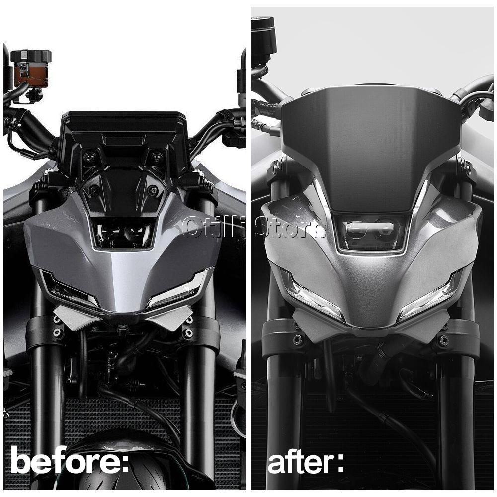 For Yamaha MT09 MT 09 MT-09 SP 2024 2025 Motorcycle Aluminum Sport Windshield Visor Black Silver Windscreen Deflector