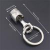 Mechanical Inspired Metal Keychain with Narrow Cap Compact Key Organization Metal Texture Suitable for Daily Use