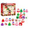 Holiday Surprise Countdown Christmas Squeeze Advent Calendar 2026, 24 Days Mini Slow Rising Fidget Desktop Decoration Toys Calendar, Sensory