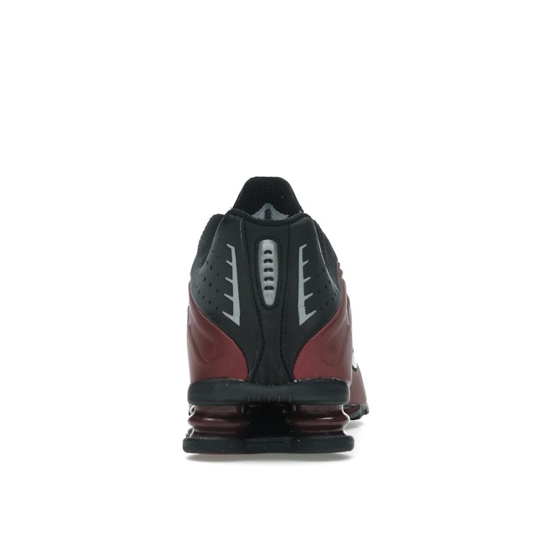 Nike Shox R4 Fekete Csapatpiros Női Sneakerek Metál-Ezüst AR3565-009