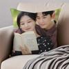 Korean Drama QQueen of Tears Cushion Cover Pillowcase Antidustmite Invisible Zipper Short Plush Sofa Cushion