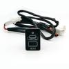 New Blue Light Car Charger QC3.0 USB TYPE-C PD Dual Phone Charge Interface Socket Cable Accessories Fit for Toyota