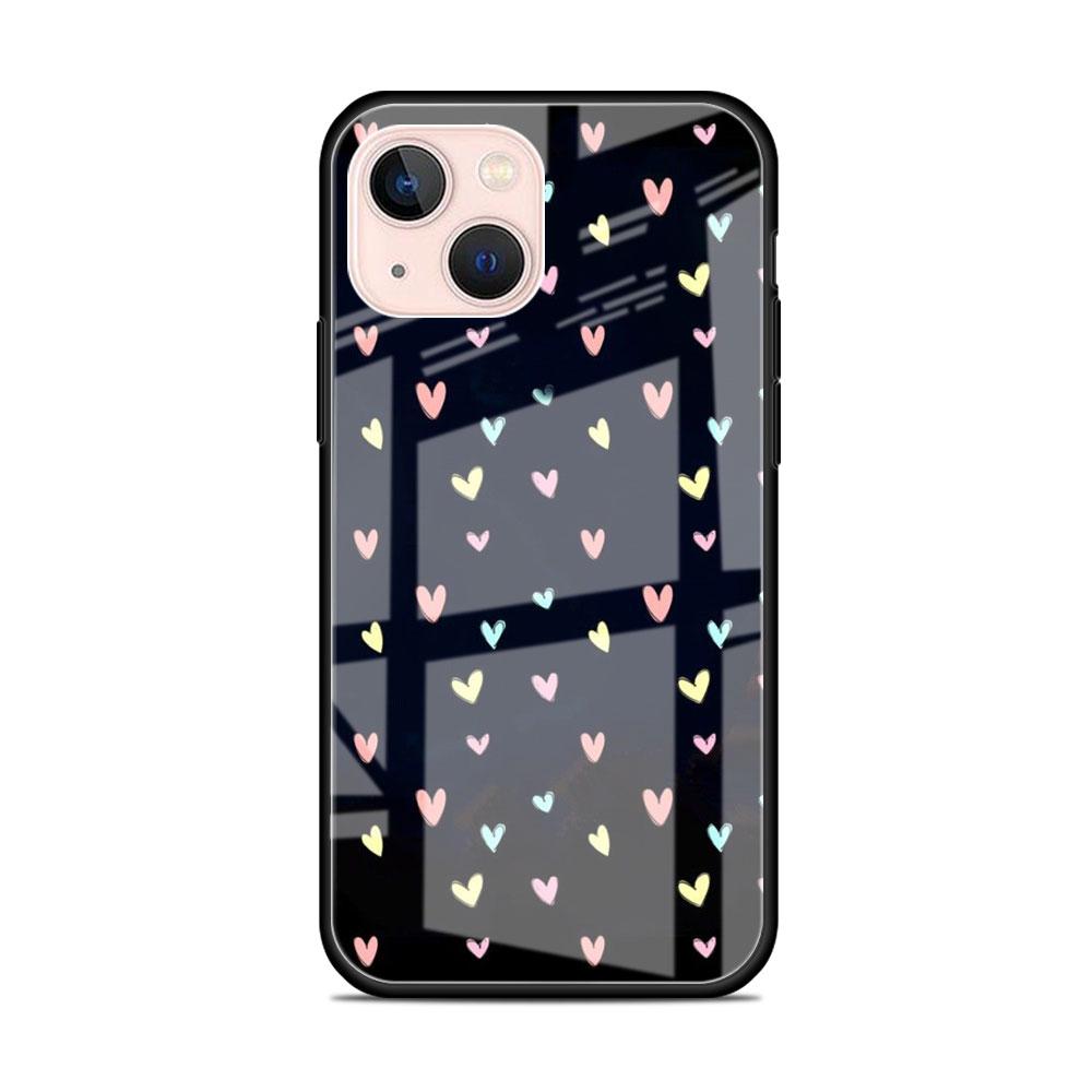 Glass Case For Apple iPhone 14 13 Pro 11 12 7 8 Plus SE 2022 XR X XS Max 6 6S Tempered Phone Cover LOVE Heart